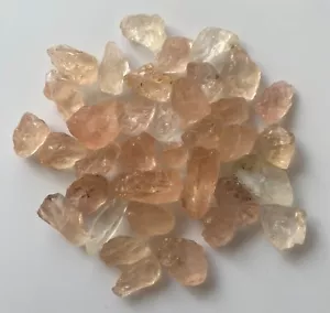 Bel lotto 440 cts colore pesca naturale morganite ruvida - Foto 1 di 8