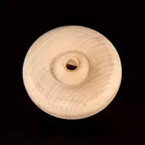 100 ruedas de juguete de madera de 2 "con cara de neumático artesanal de ejes de madera - Imagen 1 de 2