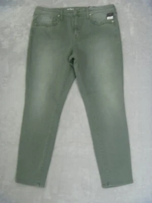 Pantalones de mezclilla MOSSIMO para mujer talla 16/33/R verdes NUEVO tiro alto ajustados Foto 1 de 4