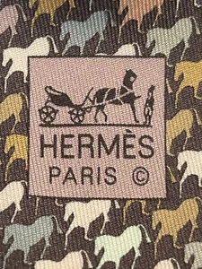 Hermes 5460 FA Horse 100% silk tie new without tag - Picture 1 of 5