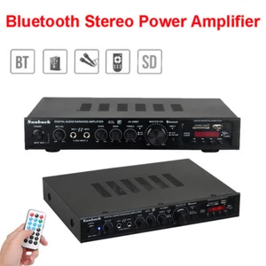 5 Sound Channels Bluetooth Amplifier 2000W Stereo Audio FM Radio for Mic karaoke - Picture 1 of 11