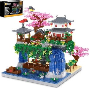 Cherry Blossom Bonsai Tree Building Set Chinese Architecture of Peach Blossom M - Picture 1 of 7