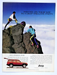 Jeep Cherokee Sport Vintage 1996 Original Print Ad 8,5 x 11" - Bild 1 von 4