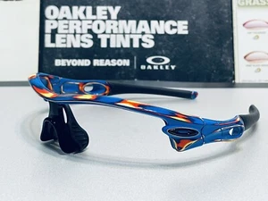 Oakley Radar Path Distressed Blue Frame w/ Polished Black Icons SKU# 24-382 NEW - Picture 1 of 21