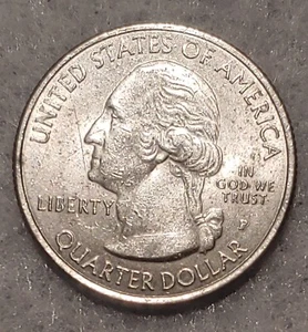 2016-P Harpers Ferry Error Quarter Unique, Double-Die on "P" Circulated,Ungraded - Picture 1 of 5