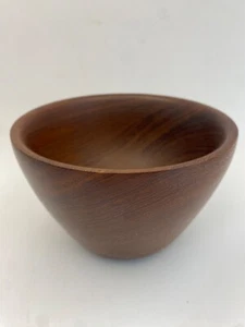 Vintage Galatix Burma Teak Wooden Bowl - Small 12.5 cm - Picture 1 of 9