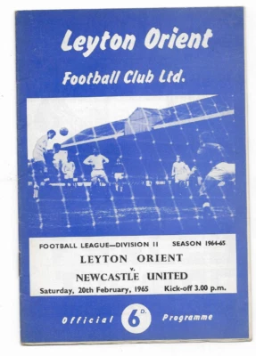 1964/65 Division 2 - LEYTON ORIENT v. NEWCASTLE UNITED - Image 1 of 2