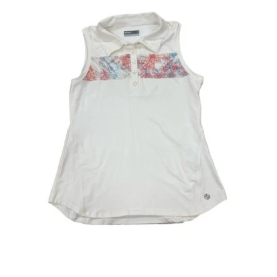 Ladies Lija White Sleeveless Golf/Tennis Top Sz LG - Image 1 of 3