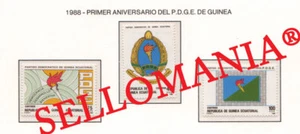 1988 PARTIDO DEMOCRATICO DEMOCRATIC 101 / 103 ** MNH GUINEA ECUATORIAL TC21957 - Imagen 1 de 1