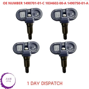 TPMS TYRE PRESSURE SENSOR 4x BLUETOOTH 1490701-01-C FOR TESLA MODEL 3 Y S X - Picture 1 of 12