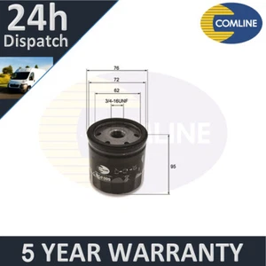 Fits Ford Fiesta 2005- Mondeo 2002- Focus C-Max 2004-2007 Comline Oil Filter - Picture 1 of 2