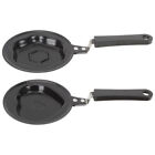  2 Pcs Iron Non Stick Egg Pan Small Frying for Eggs Adorable Shaped