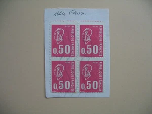 Année 1971 Marianne de Bequet N° 1664 50c Carmin Rose - Faux Aubervilliers C:640 - Picture 1 of 1