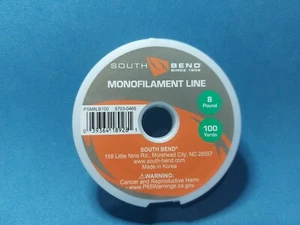 South Bend Fishing Monofilament Line - Small Diameter, 8lb Test, 100 Yards - Picture 1 of 2