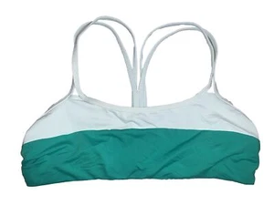 Athleta Chroma Cross Strap Bikini Top Size Small Green - Picture 1 of 3
