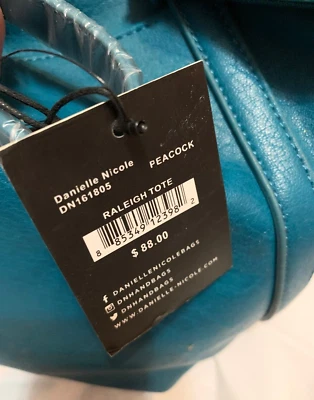 Danielle Nicole Handbag Peacock Zipper Crossbody Tote Bag - Image 1 of 4