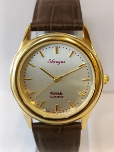 HMT SHREYAS CUARZO ESFERA PLATA 2080-YGGL.02 INDIA HOMBRE ESTADO FUNCIONANDO - Imagen 1 de 20