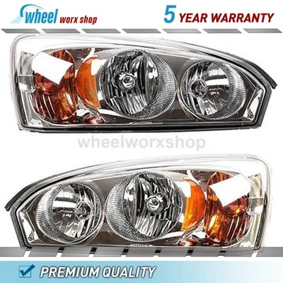 Left Right Headlight Assembly for Chevrolet Malibu 2.2L 2004-2005 2006 2007-2008 - Image 1 of 3