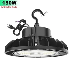 150W LED High Bay Light Fixture Warehouse Commercial Area Lighting WITH US PLUG - Picture 1 of 10
