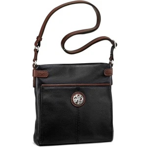 Neu mit Etikett Brighton London Groove Selena Umhängetasche schwarz Leder Organizer $ 475 - Bild 1 von 5
