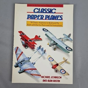 Classic Paper Planes Michael Johnson Alan Austin 10 Aircraft Die-cut Uncut 1989 - Imagen 1 de 8