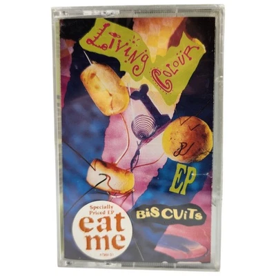 Living Colour Cassette Biscuits EP Eat Me Hype Sticker 1991 Sealed Rare Tape - Image 1 of 4