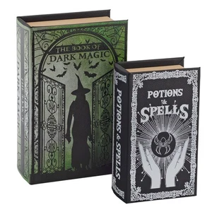 Magic Nesting Halloween Books Set of 2; Hidden Spooky Holiday Themed Fake Books - Picture 1 of 9