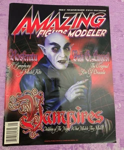 Amazing Figure Modeler Magazine Issue 21 Model Vampires Nosferatu Dracula 2000 - Imagen 1 de 4