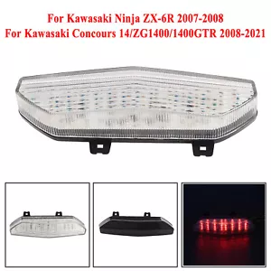 LED Tail Light For Kawasaki Ninja ZX-6R Concours 14/ZG1400/1400GTR Clear/Smoke - Picture 1 of 17
