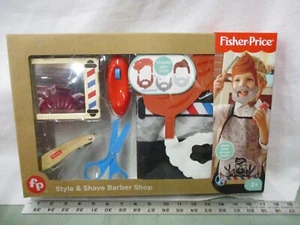 Fisher Price Style Shave Barber Shop Beard Apron Salon hair cut trimmer sicissor - Picture 1 of 5