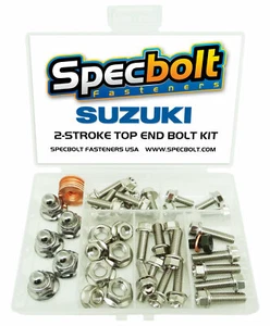 Kit de pernos de motor de gama superior Suzuki RM 65 (níquel) - Imagen 1 de 3