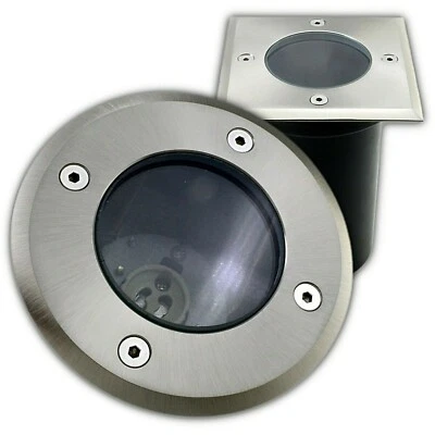 Bodeneinbaustrahler GU10 IP 67 bis 510 kg Bodenleuchte Bodenstrahler Bodenspot - Bild 1 von 4