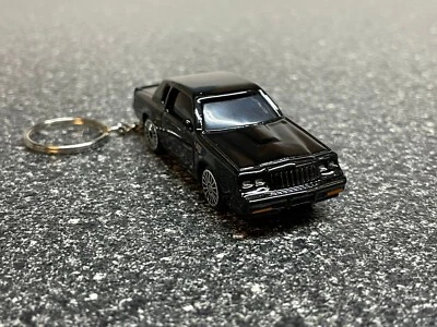 Chaveiro Buick Grand National preto GNX fundido Hot Wheels caixa de fósforos - Imagem 1 de 4