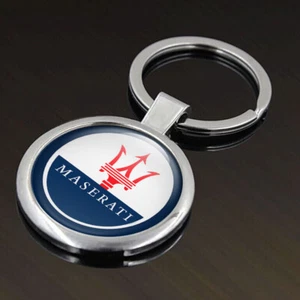 Maserati Logo Silicone Metal Keychain, Perfect Quality - Picture 1 of 7