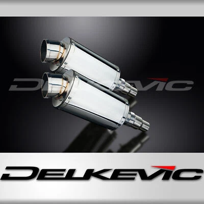 Комплект овального глушителя выхлопной системы из нержавеющей стали Triumph Speed Triple 1050 2011-14 Slip On 9 дюймов - Изображение 1 из 4