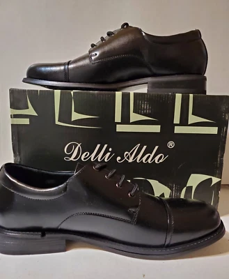 Zapatos de vestir Delli Aldo para hombre con puntera Oxford clásicos formales de negocios - talla 10 - nuevos en caja Foto 1 de 4