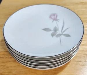 Set of 6 Vtg Mikasa Roxanne 5563 6.25" bread plates in Excellent Used Condition - Picture 1 of 4