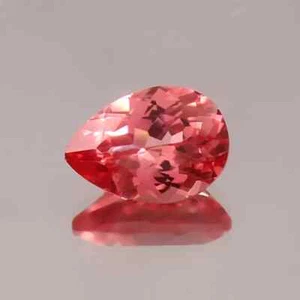 40 Ct Natural Ceylon Padparadscha Sapphire Pear Cut Loose Certified Gemstone - Picture 1 of 5