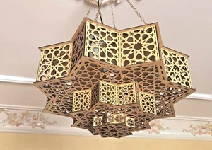 Ceiling chandeliers dxf-svg-ai Laser-cut files  - Picture 1 of 3
