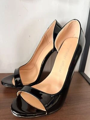 Sexy Mujeres Zapatos de tacón alto Zapatos de tacón alto Punta abierta Sin cordones Stiletto Fiesta Sandalias Foto 1 de 4