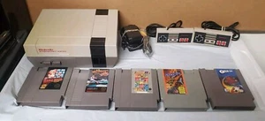 Nintendo Entertainment System NES-001 Original Console Bundle W/ 5 Games - Works - Picture 1 of 10