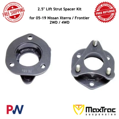 Kit espaciador de puntal de elevación MaxTrac 2,5" para 05-19 Nissan Xterra / Frontier 2x2 / 4x4 Foto 1 de 2