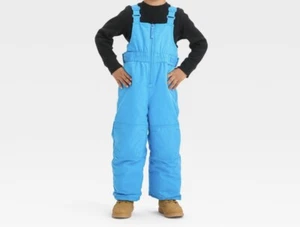 Cat & Jack Kids Blue Bib Snow Winter Ski Pants Overalls Size 4T New w Tags - Picture 1 of 15