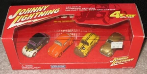JOHNNY LIGHTNING VOLKSWAGEN 4 CAR BOX SET BEETLE VW BUG NEW FREE SHIPPING - Picture 1 of 6