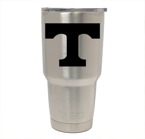 Tennessee Volunteers YETI Laser Engraved 20 or 30 oz. Stainless Steel Tumbler Cover