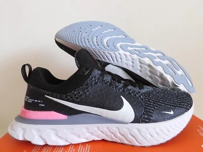 Nike React Infinity Run Fk Flyknit 3 Black-Football Grey Sz 15 [DZ3014-001] - Image 1 of 4