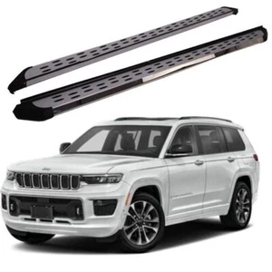 Fixed Running Board Fits For Grand Cherokee L 2021-2024 Side Step Nerf Bar Stair - Picture 1 of 10