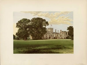 ELTON HALL- Northamptonshire: Earl of Carysport,1880 F O Morris, Picturesque Am - Picture 1 of 1