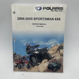 New OEM Polaris 9919504 2004-2005 Sportsman 6X6 Service Manual NOS SEALED - Picture 1 of 3