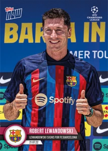 ➠ Topps Now Champions League 2022/23 #PS11 Robert Lewandowski - FC Barcelona - Bild 1 von 2